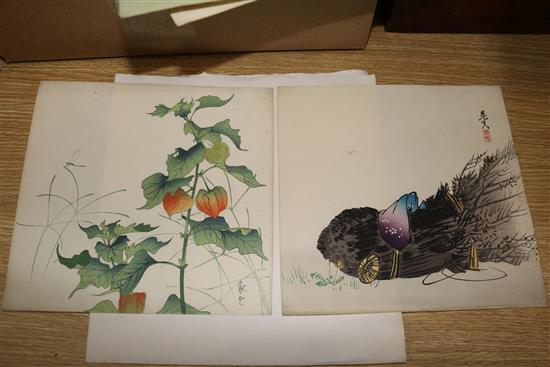 Eight Japanese prints